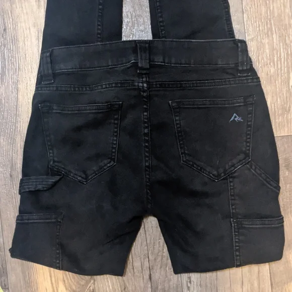 Black Mid-rise Skinny Carpenter Jeans - Picture 9 of 9